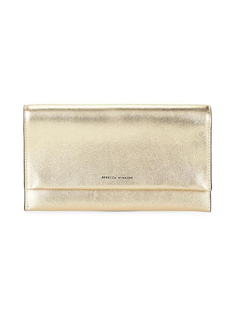 Rebecca Minkoff Textured Leather Wallet Clutch