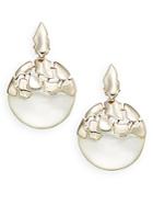 Alexis Bittar Lucite Shattered Sphere Drop Clip-on Earrings