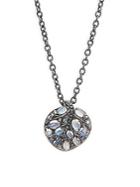 Michael Aram ??oonstone & Diamond Leaf Necklace