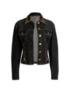 Versace Stud-embellished Denim Jacket
