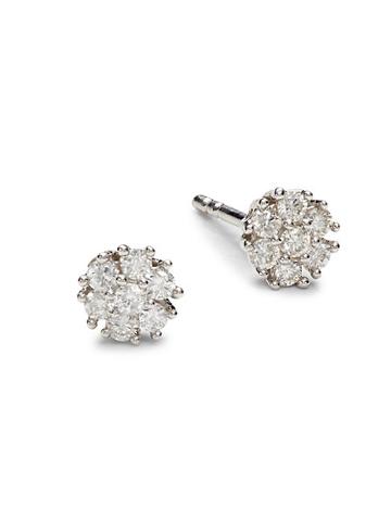 Diana M Jewels 14k White Gold & 0.25 Tcw Diamond Stud Earrings