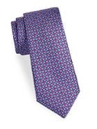 Saks Fifth Avenue Made In Italy Lattice Floral Silk Tie