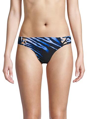 Rachel Rachel Roy Zebra-print Strappy Bikini Bottom