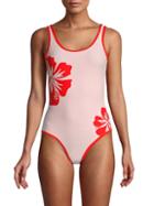 Onia Kelly Floral-print One-piece Swimsuit