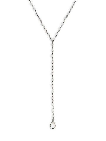 Adornia Fine Jewelry Moonstone Rosary Bead Necklace