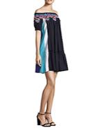 Peter Pilotto Off-the-shoulder Paneled Lace Dress