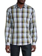 Perry Ellis Untucked Check Cotton Shirt