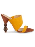 Schutz Tosca Geometric-heel Slide Sandals