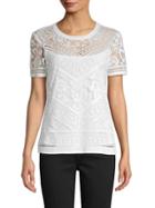 Laundry By Shelli Segal Short-sleeve Burnout Tee
