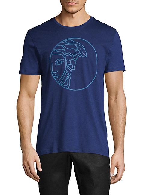 Versace Collection Graphic Stretch-cotton Tee