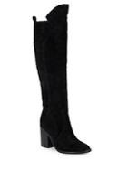 Sigerson Morrison Suede Pull-on Knee-high Boots