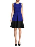 Calvin Klein Colorblock Fit-&-flare Dress