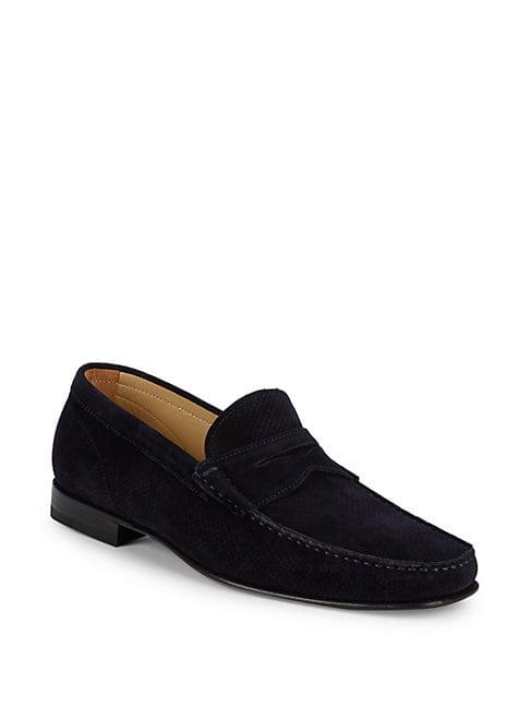 Saks Fifth Avenue Made In Italy Suede Loafers