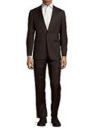 Armani Collezioni Textured Solid Wool Suit