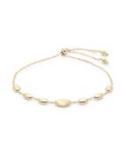 Saks Fifth Avenue Made In Italy 14k Yellow Gold Oval Pendant Bracelet