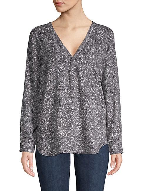 Joie Pleated Long-sleeve Top