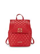 Love Moschino Quilted Convertible Backpack