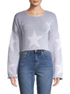 Wildfox Star-print Cropped Sweater