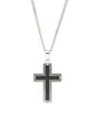 Saks Fifth Avenue Stainless Steel Cross Pendant Necklace