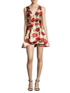 Alice + Olivia Tanner Asymmetrical Fit-&-flare Dress