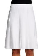 Saks Fifth Avenue Black Pleated A-line Skirt