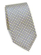 Saks Fifth Avenue Made In Italy Chainlink-print Silk Tie