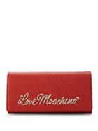 Love Moschino Love Logo Plaque Textured Wallet