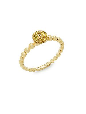 Michael Aram Yellow Diamond And 18k Yellow Gold Solitaire Ring