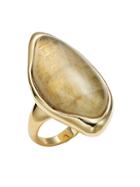 Alexis Bittar Lucite 10k Goldplated Ring