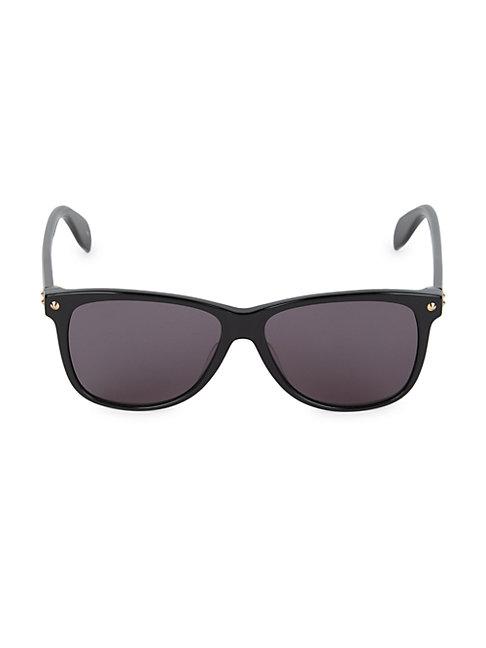 Alexander Mcqueen 55mm Rectangular Sunglasses