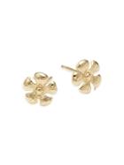 Saks Fifth Avenue 14k Yellow Gold Daisy Flower Stud Earrings