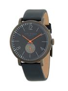 Ted Baker London Logo Stainless Steel & Leather-strap Watch