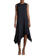 Lafayette 148 New York Marnie Asymmetrical-hem Silk Dress