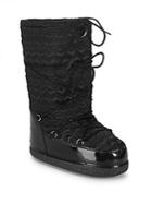 Love Moschino Textured Logo Mid-calf Boots