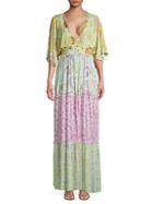 Hemant & Nandita Multi Floral-print Maxi Dress