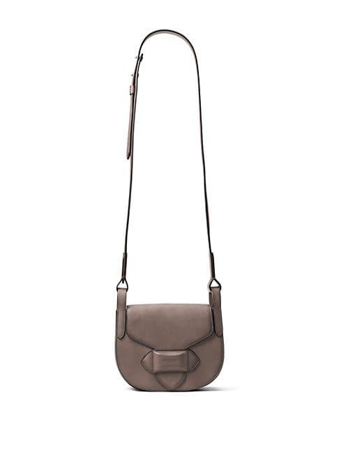 Michael Kors Small Leather Saddle Crossbody Bag