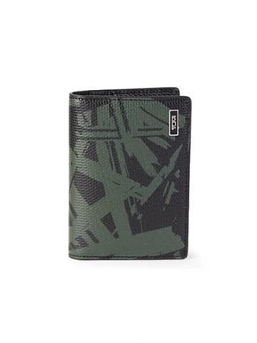 Tumi Palm-print Leather Folding Card Case