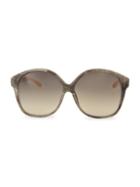 Linda Farrow Novelty 61mm Oversized Square Sunglasses