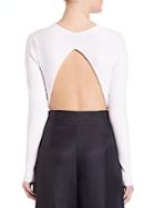 Kendall + Kylie Knit Cropped Open Back Sweater