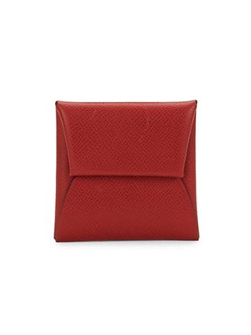 Herm S Textured Leather Coin Purse