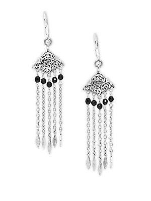 Lois Hill Signature Sterling Silver Drop Earrings