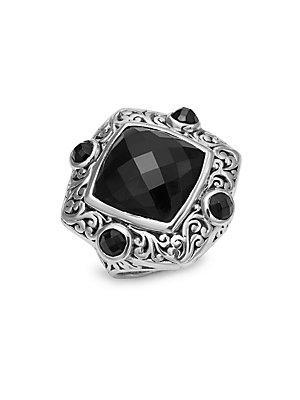 Lois Hill Onyx Square Ring