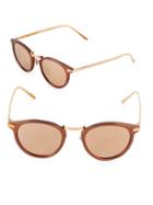 Linda Farrow 48mm Round Sunglasses