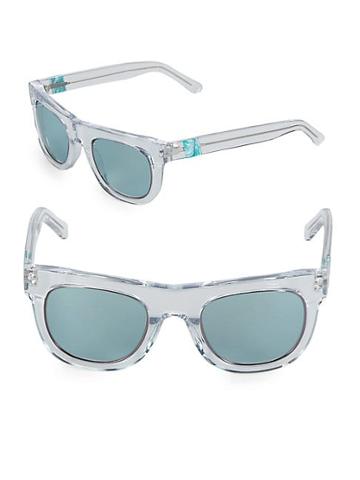 Westward Leaning Pharoah Clear 49mm Square Sunglasses