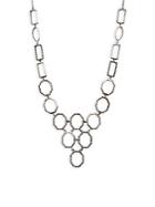 Bavna Champagne Diamond And Sterling Silver Geometric Necklace