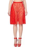 Givenchy Lace A-line Skirt