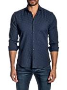 Jared Lang Seersucker Cotton Button-down Shirt
