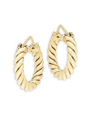 Roberto Coin 18k Yellow Gold Twist Hoop Earrings