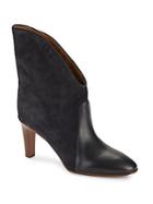 Chlo Almond Toe Leather Ankle Boots