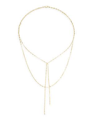 Saks Fifth Avenue 14k Yellow Gold Double Layered Necklace